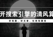 黑帽SEO排名:清風算法主要打擊那些網站